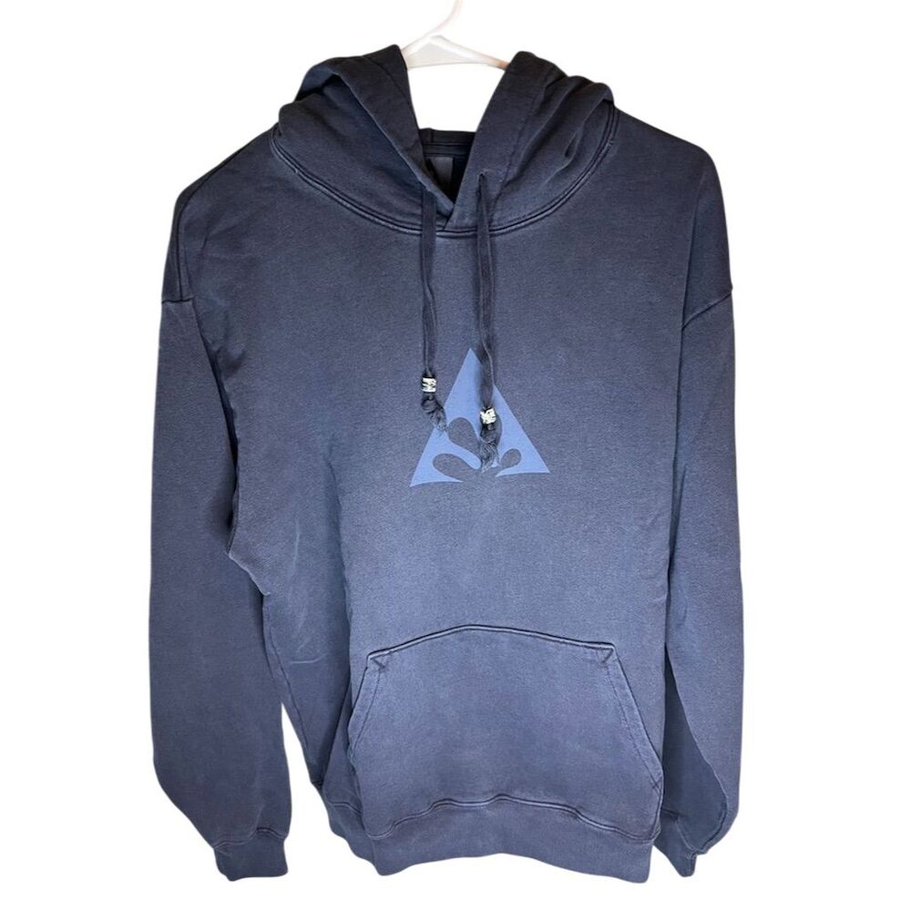 Wasted Collective Unisex Black Fleece Hoodie M Casual Travel Pullover